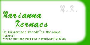 marianna kernacs business card